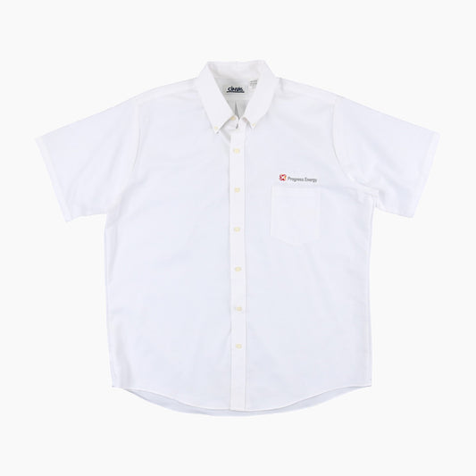 'Progress Energy' Vintage Garage Shirt - White