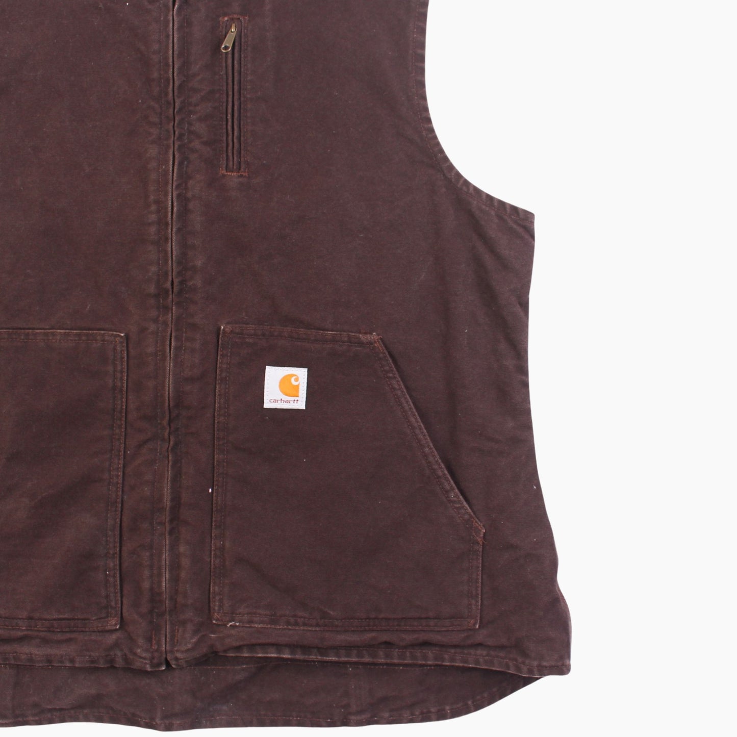 Lined Vest - Brown