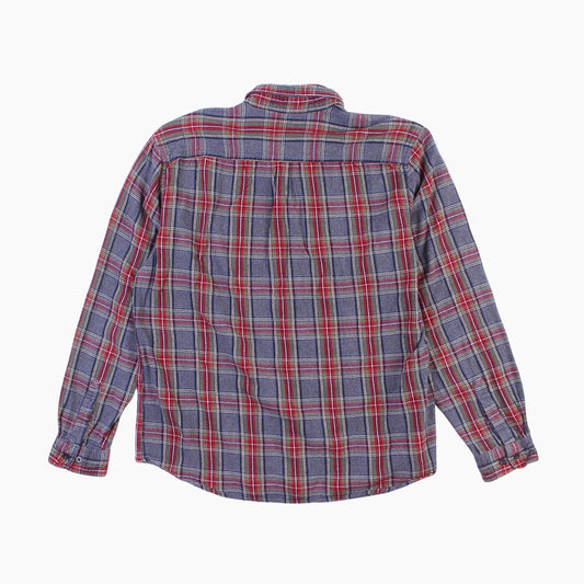 Vintage Shirt - Red and Grey Tartan - American Madness