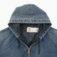 Active Hooded Jacket - Washed Blue