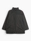 Vintage Hooded Mac Jacket - Black