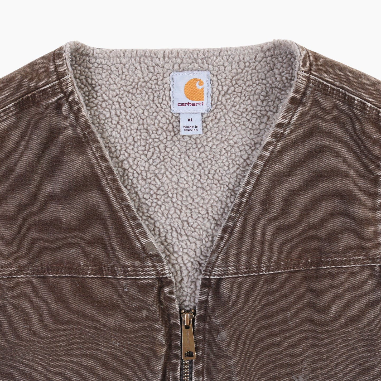 Lined Vest - Brown