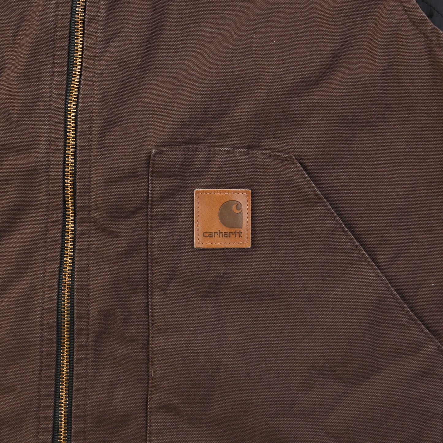 Lined Vest - Washed Brown