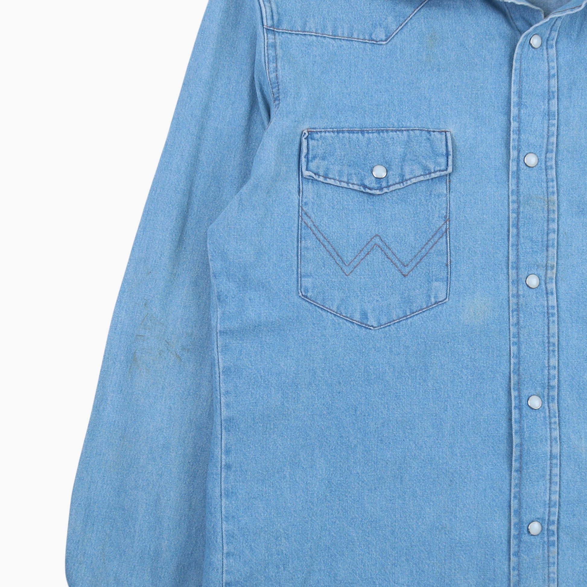 Western Denim Shirt - Blue