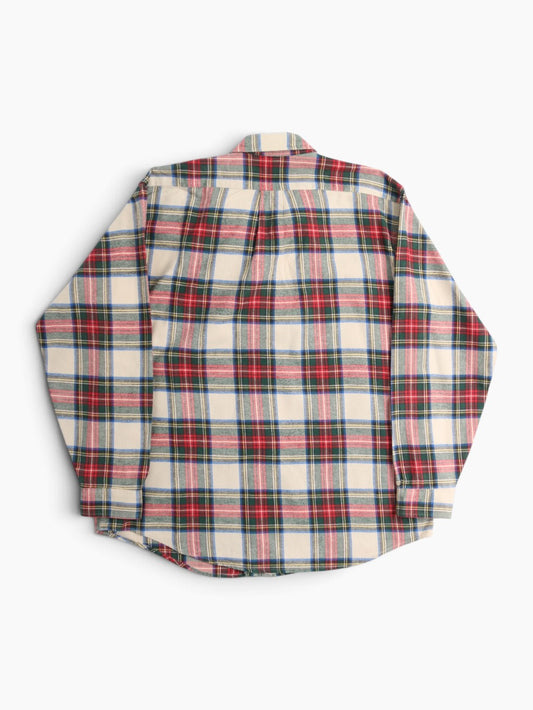 Vintage Flannel Shirt - Green Check