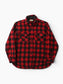 Vintage Flannel Shirt - Red Check