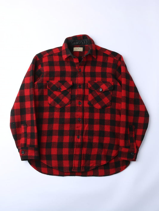 Vintage Flannel Shirt - Red Check