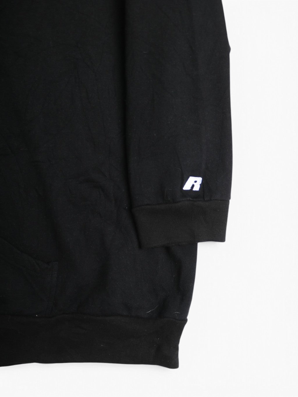 Vintage Zip Up Hooded Sweatshirt - Black