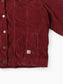 Lined Cord Trucker Jacket - Red