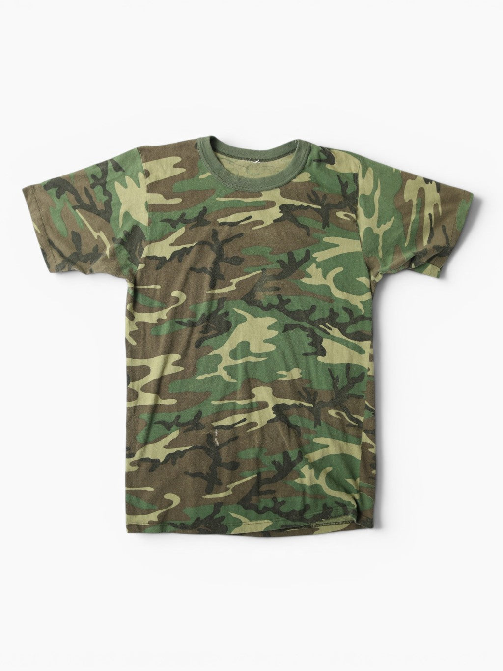 Single Stitch Woodland Camouflage T-Shirt