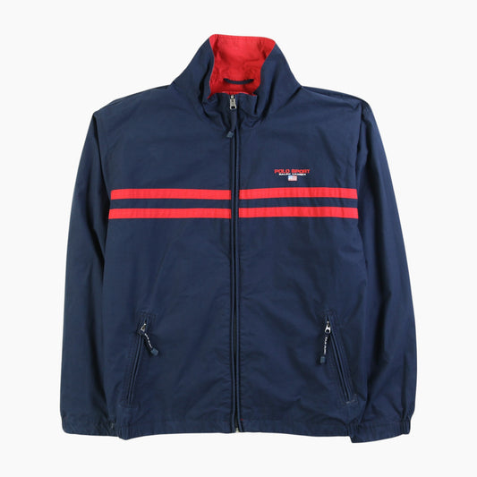 Vintage Reversible Polo Sports Jacket - Navy