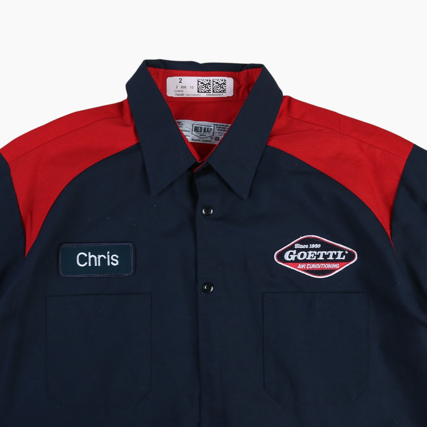 'Chris' Vintage Garage Shirt - Navy