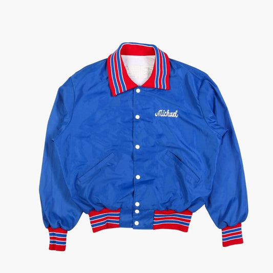 Vintage 'Michael' Satin Bomber Jacket - American Madness