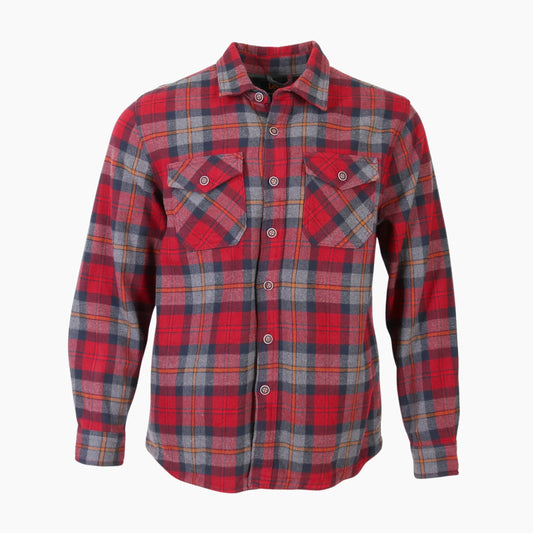 Vintage Flannel Overshirt - Red Check