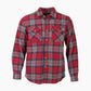 Vintage Flannel Overshirt - Red Check