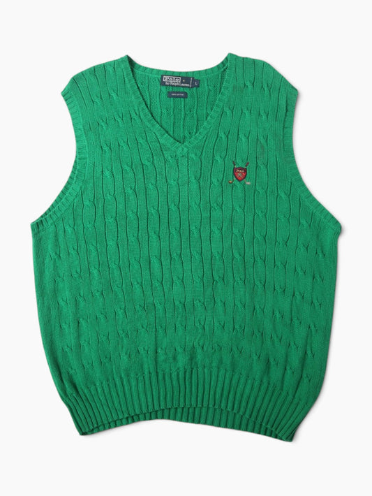 Polo Golf Cable Knit Vest