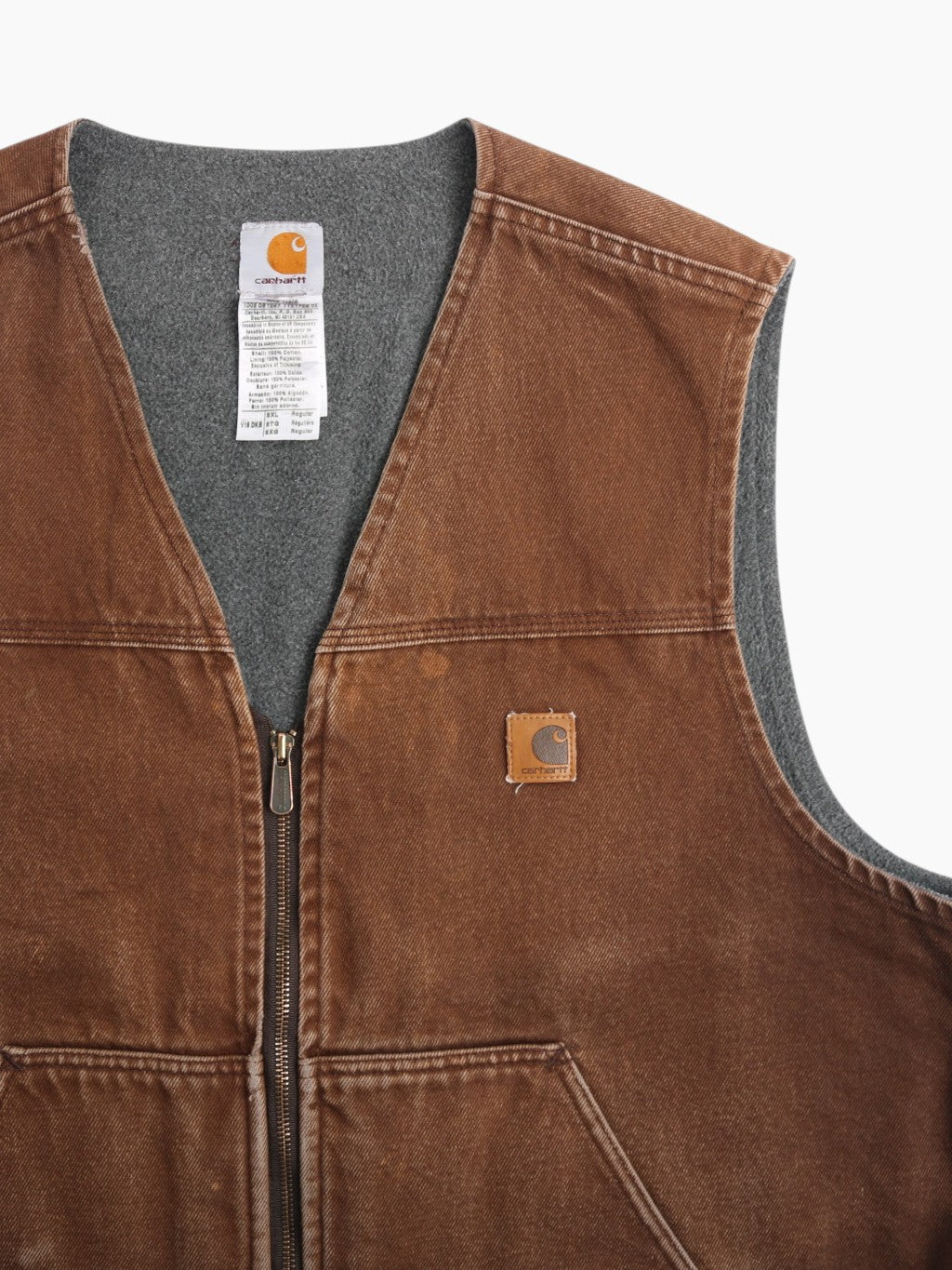 Lined Vest - Brown