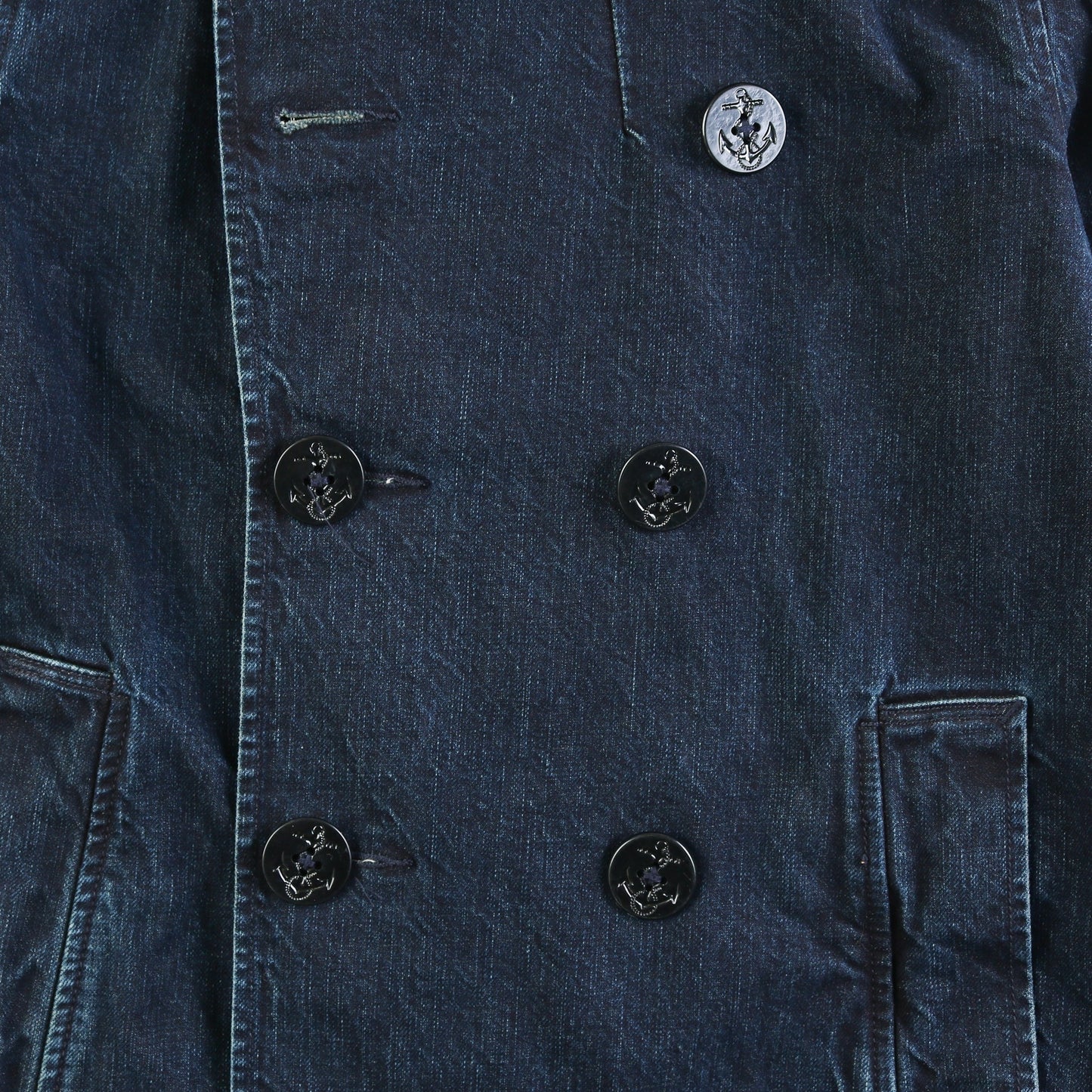 Vintage Denim Pea Coat