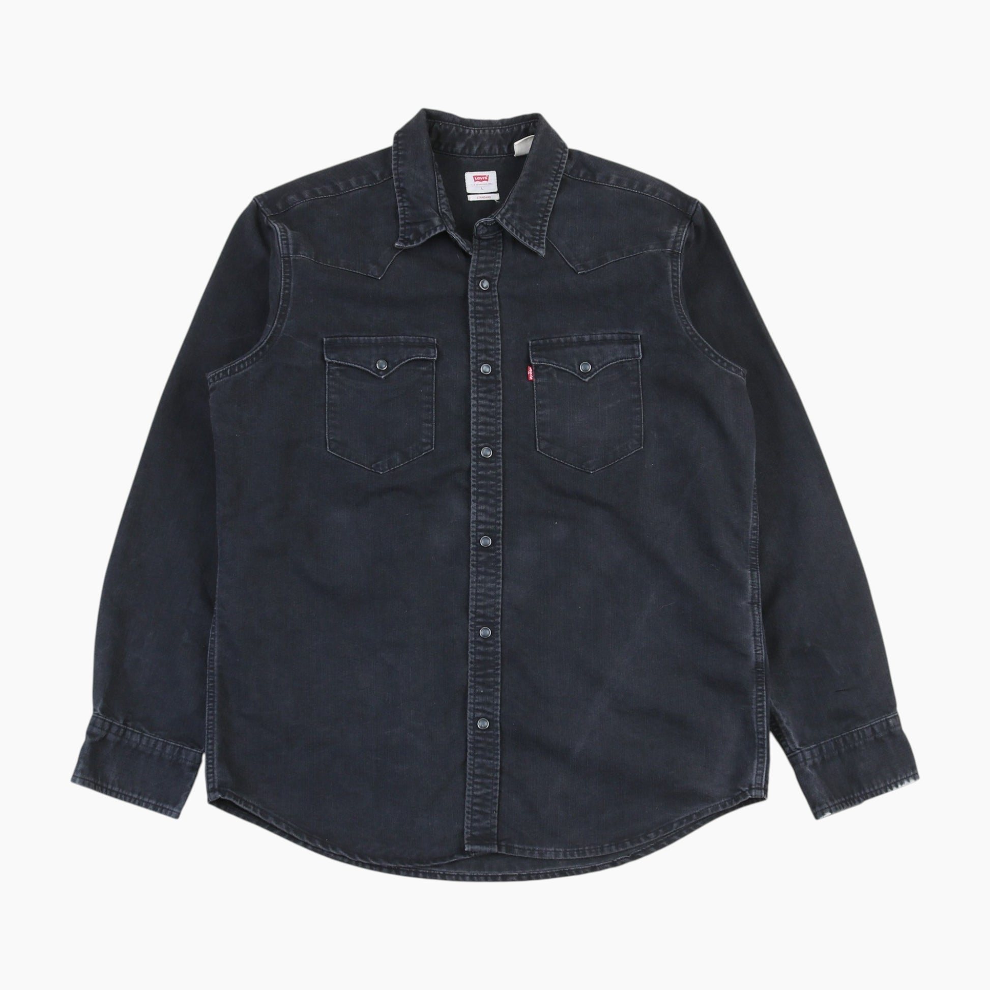 Western Denim Shirt - Black