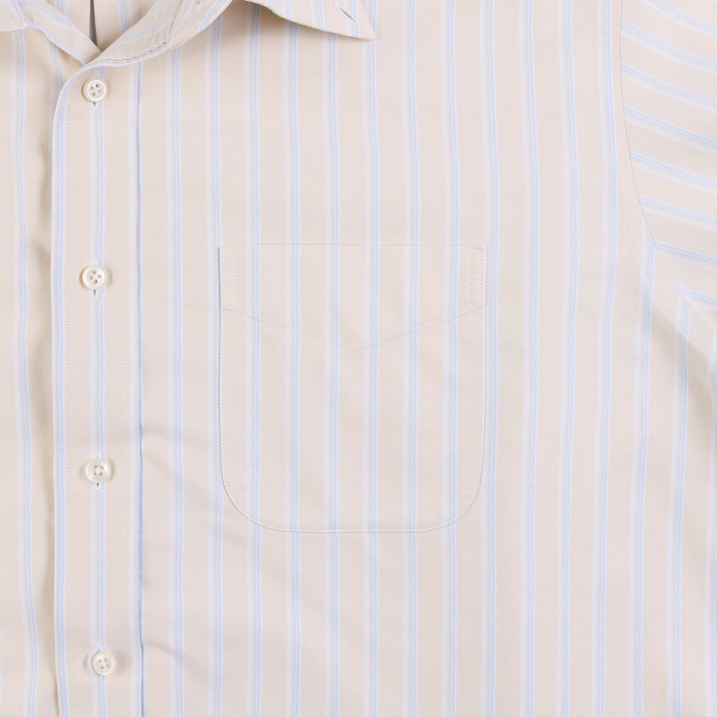 Vintage Shirt - Yellow And Blue Stripe