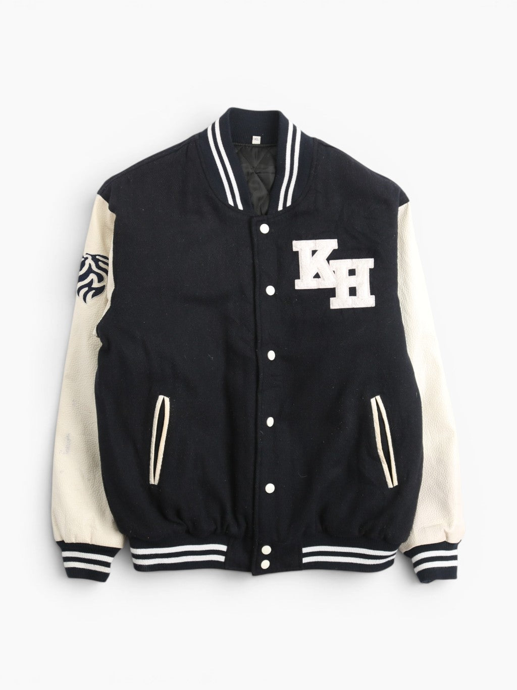 Vintage Varsity 'KH' Bomber Jacket