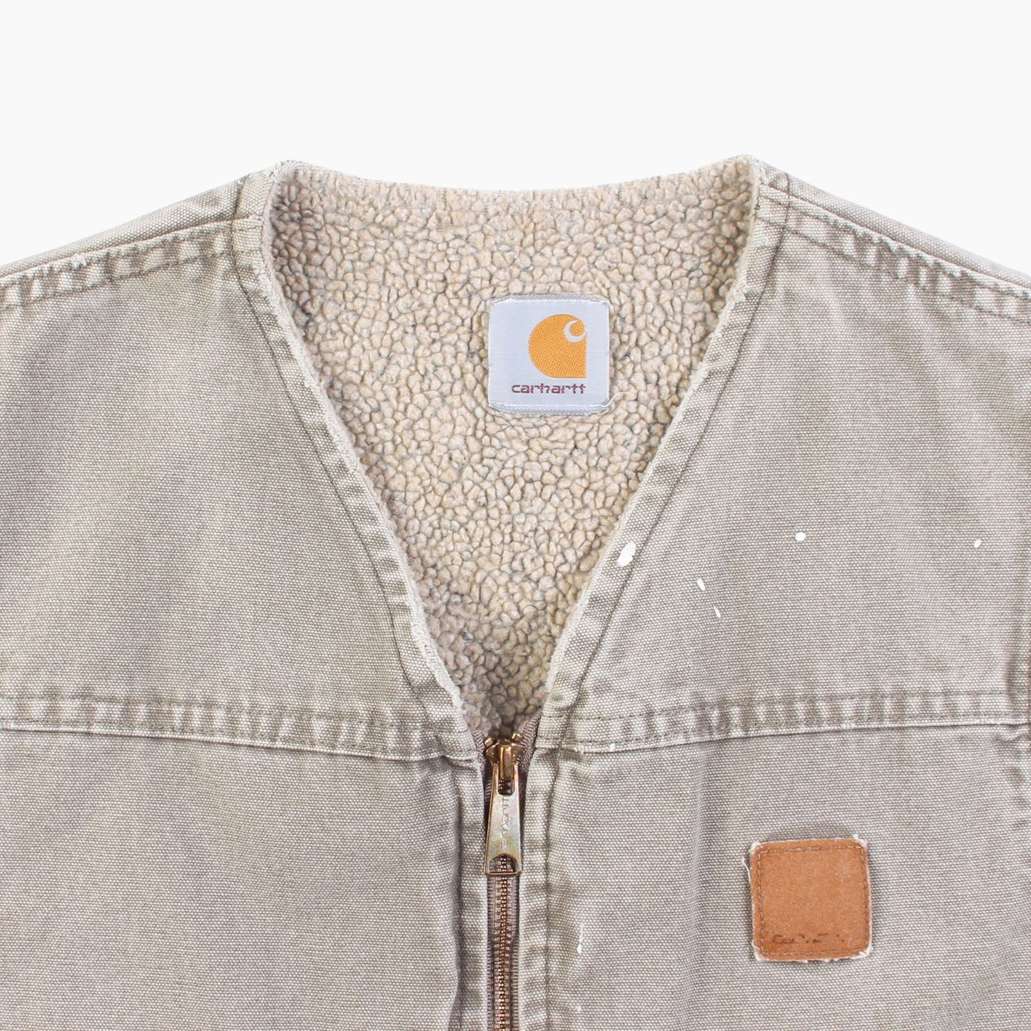 Lined Vest - Washed Stone