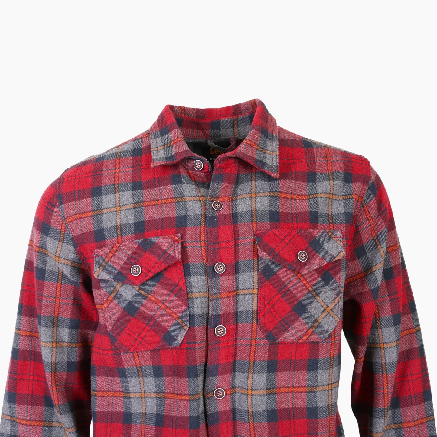 Vintage Flannel Overshirt - Red Check