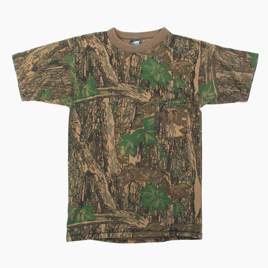 Vintage-T-Shirt mit durchgehendem „Real Tree Camo“-Print