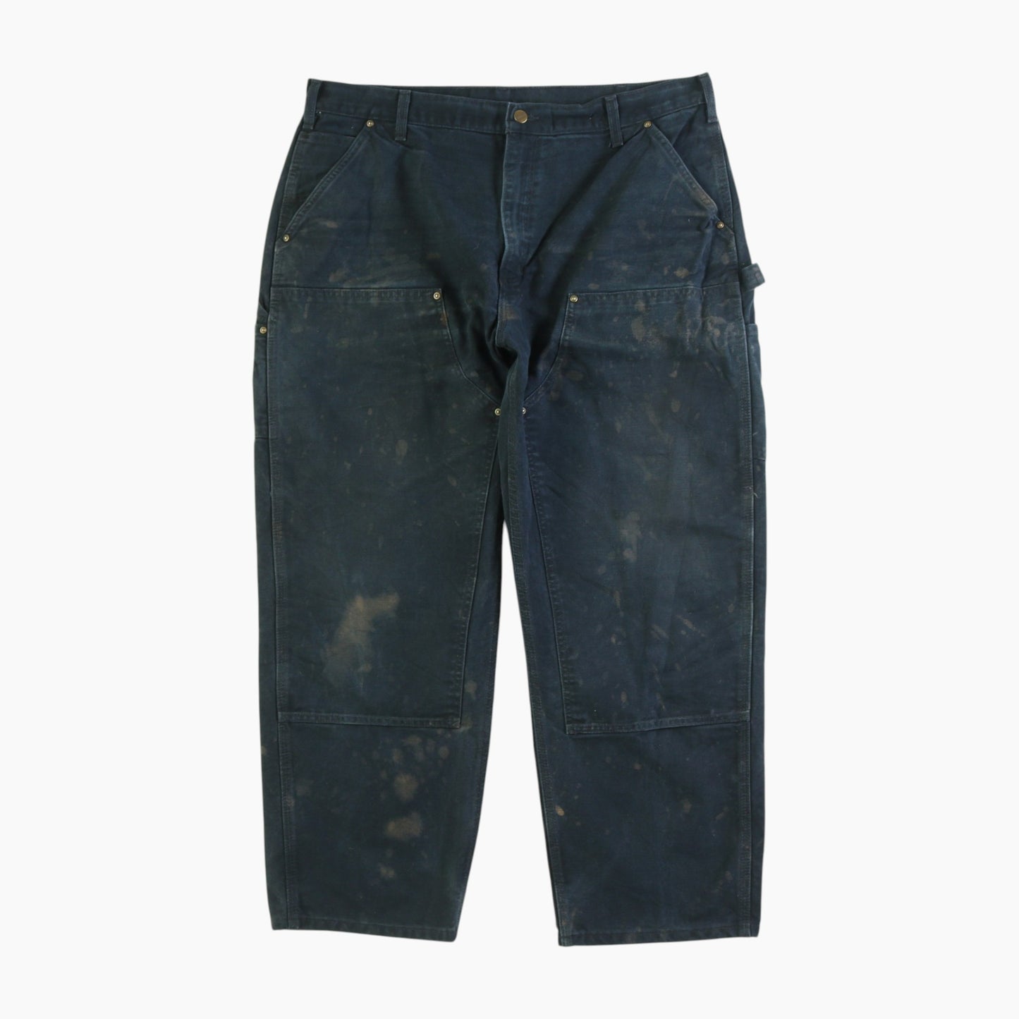 Vintage Double Knee Carpenter Pants - Black - 40/30
