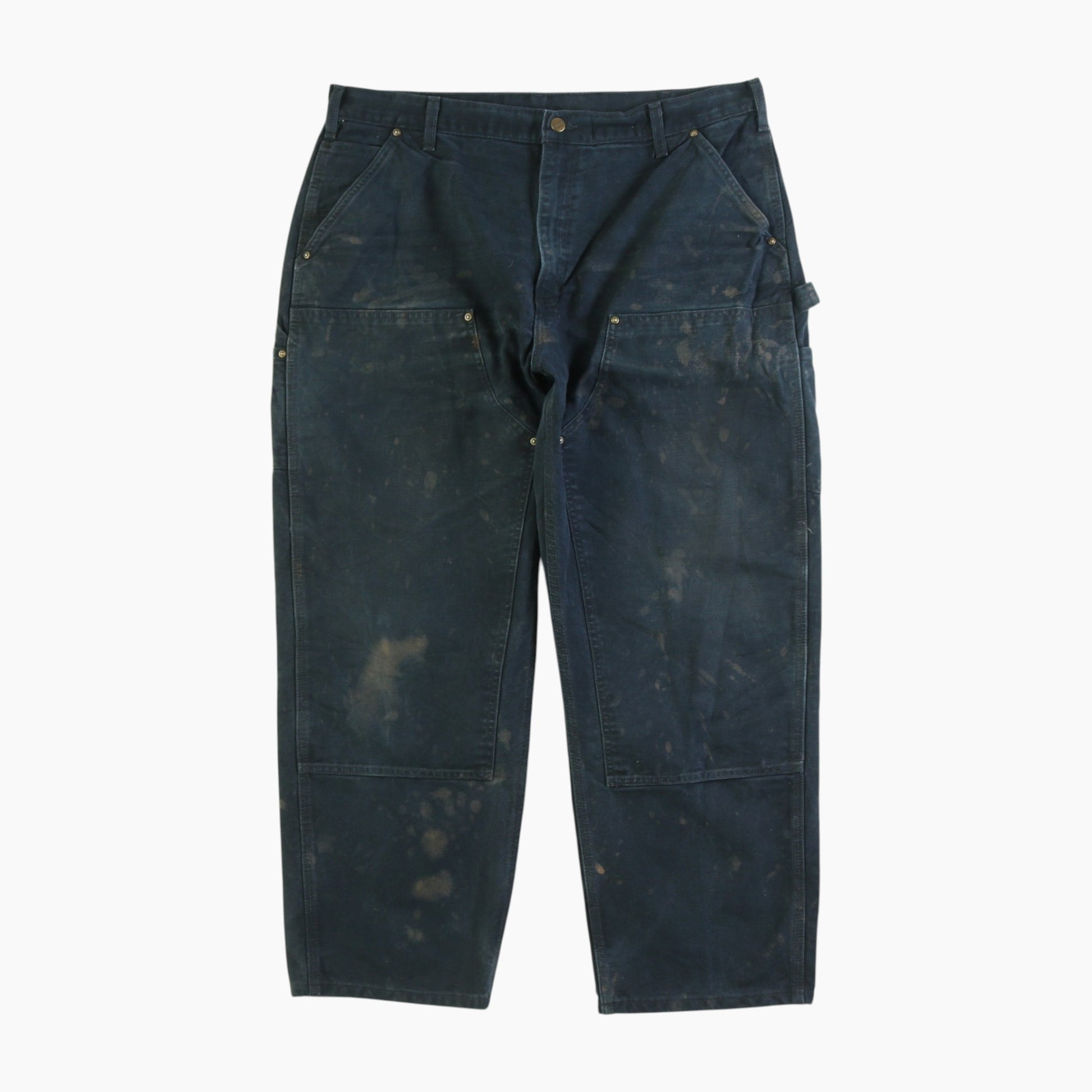 Vintage Double Knee Carpenter Pants - Black - 40/30