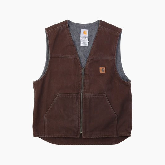 Lined Vest - Washed Brown - American Madness