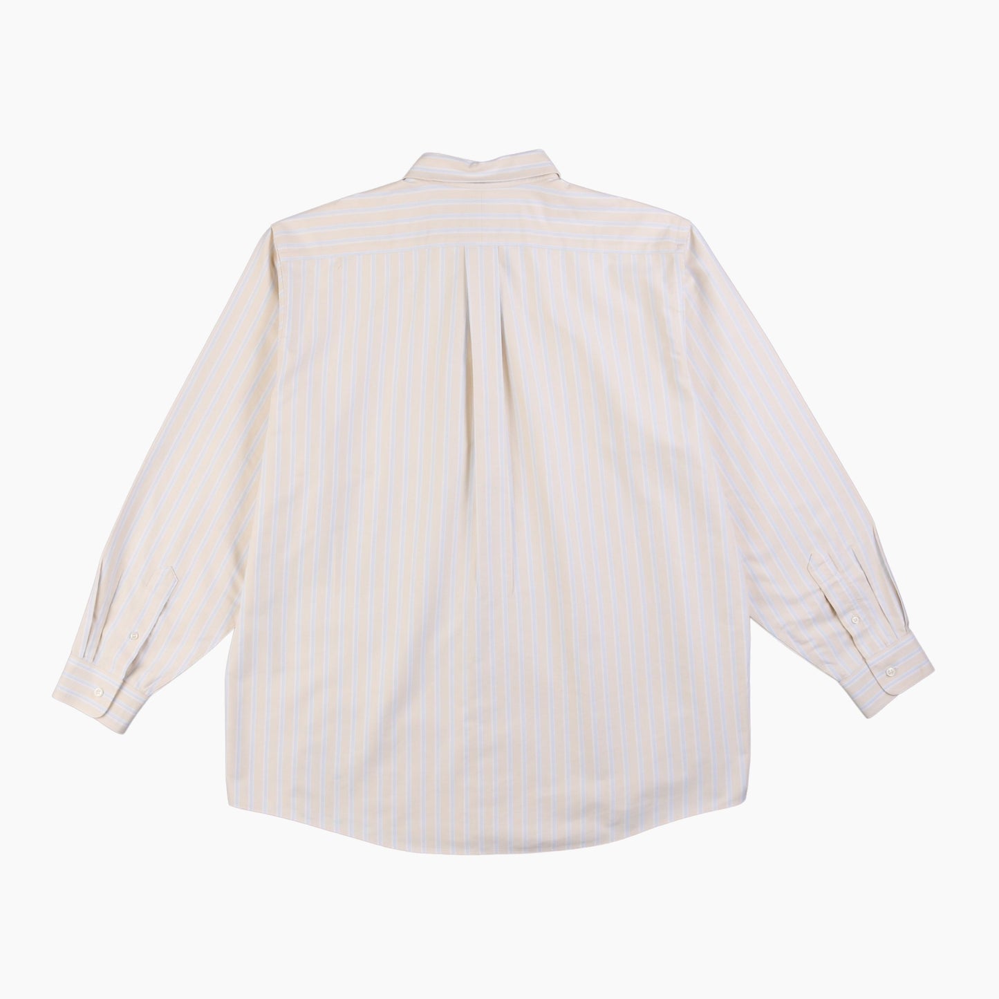 Vintage Shirt - Yellow And Blue Stripe