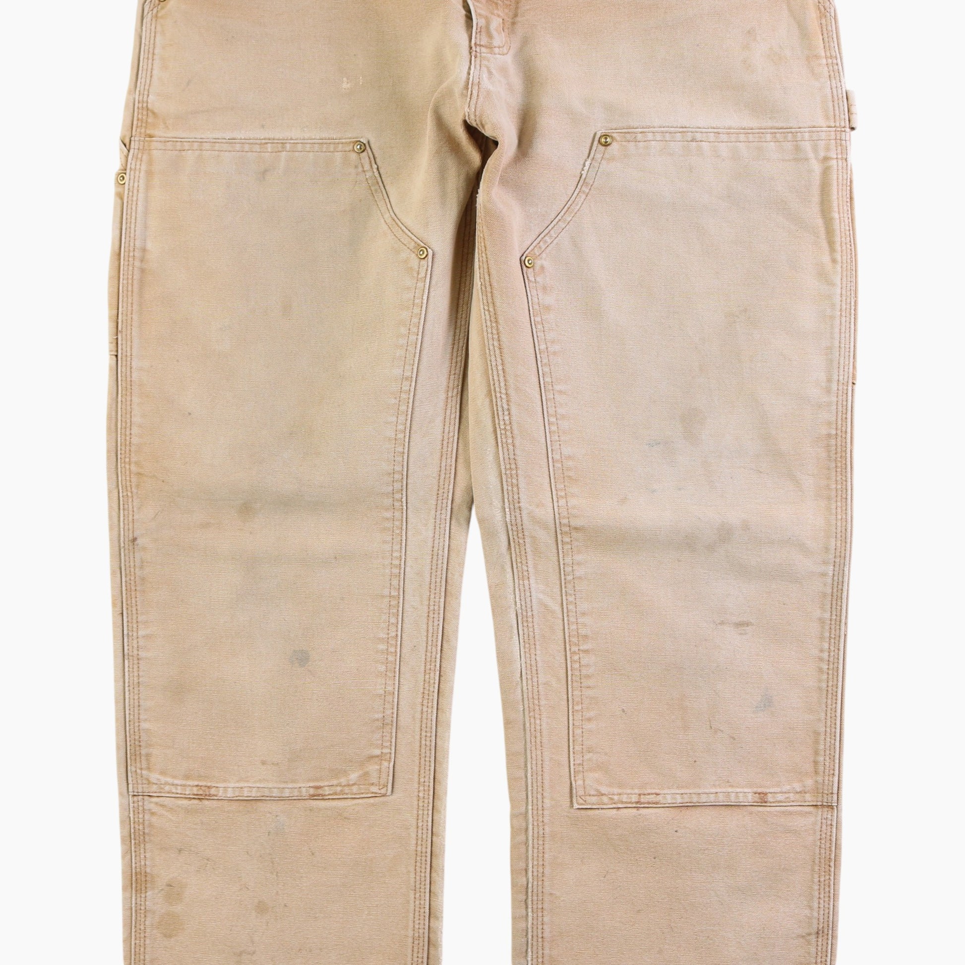 Vintage Double Knee Carpenter Pants - Beige - 34/32