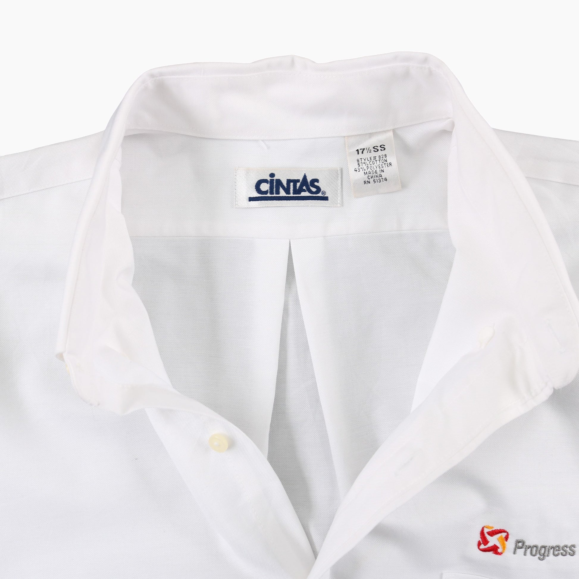 'Progress Energy' Vintage Garage Shirt - White