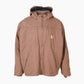 Active Hooded Jacket - Washed Brown