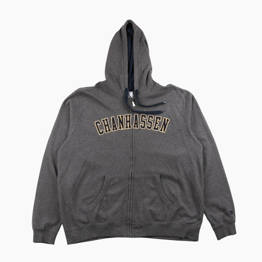 Embroidered Hooded Sweatshirt - Grey - American Madness