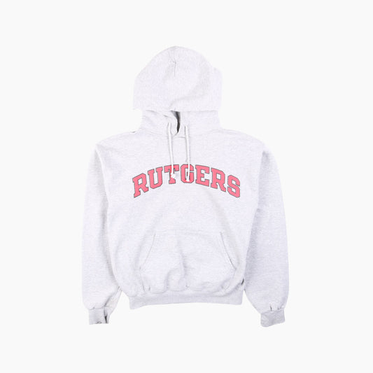 Vintage 'Rutgers' Champion Hooded Sweatshirt - American Madness