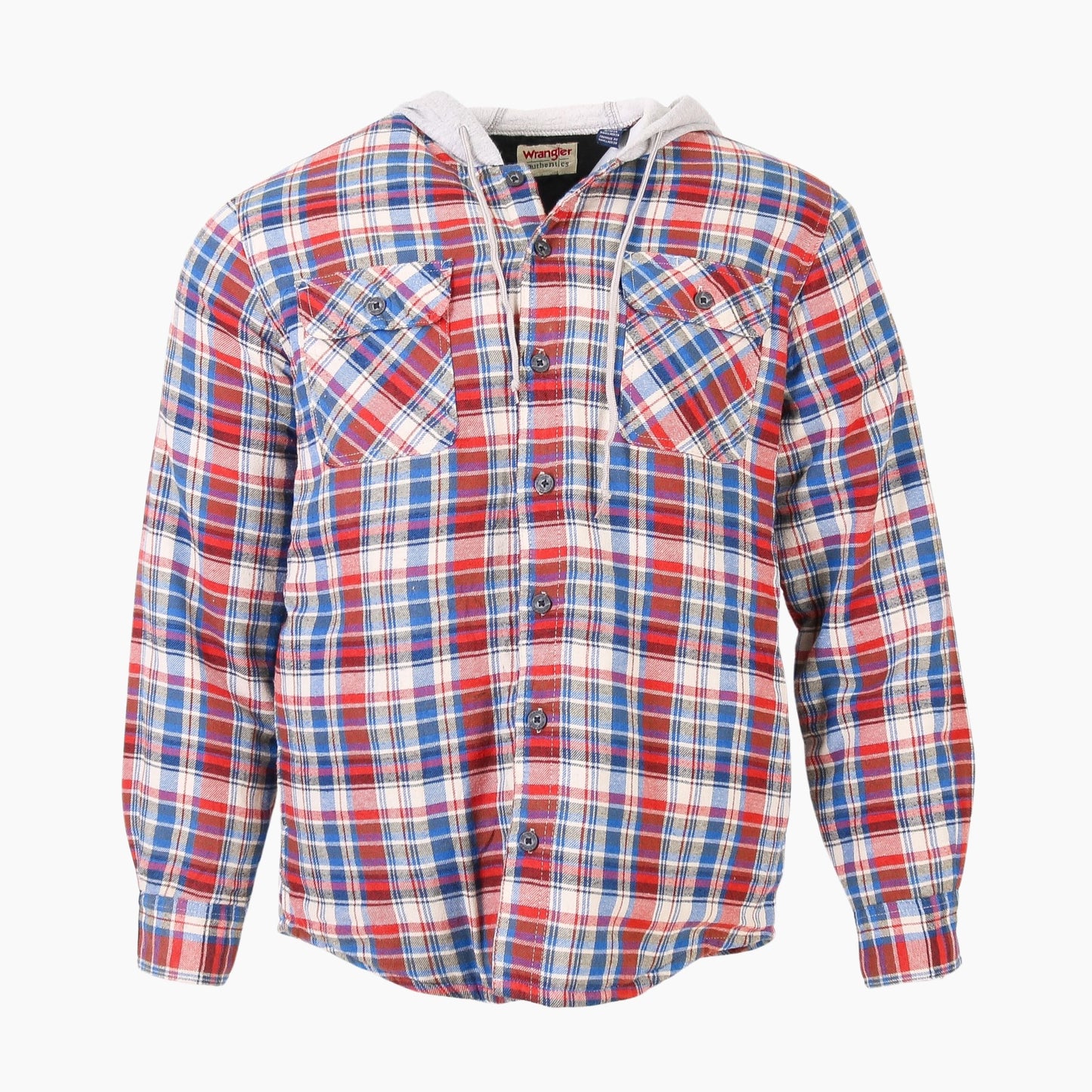 Vintage Flannel Overshirt - Red Check