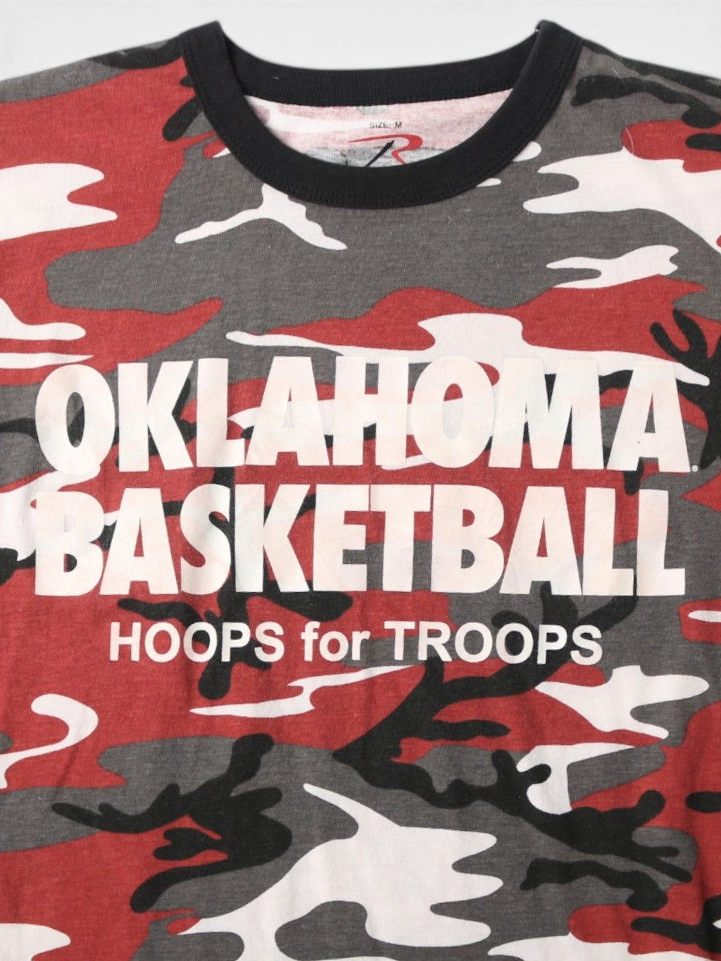 'Oklahoma Basketball' Red Camouflage T-Shirt