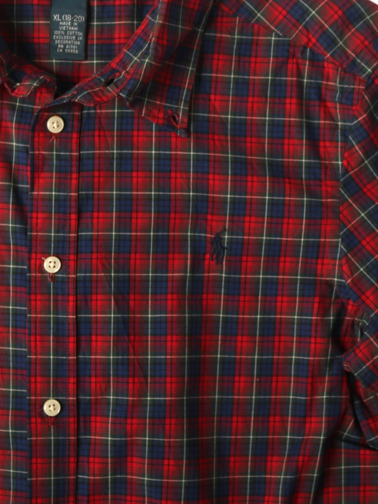 Vintage Shirt - Red Check