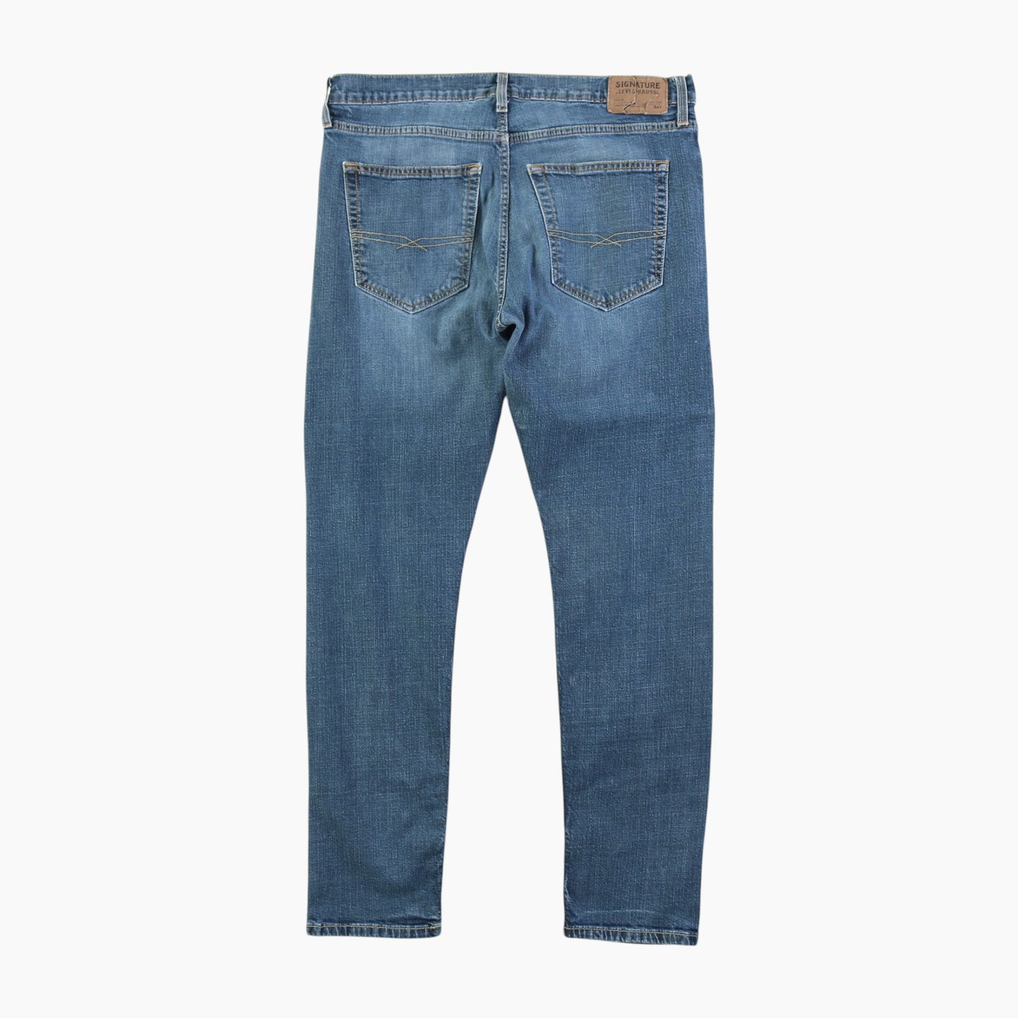 Vintage Signature Regular Taper Jeans - Denim 36/32