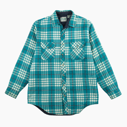 Vintage Flannel Overshirt - Green Check - American Madness
