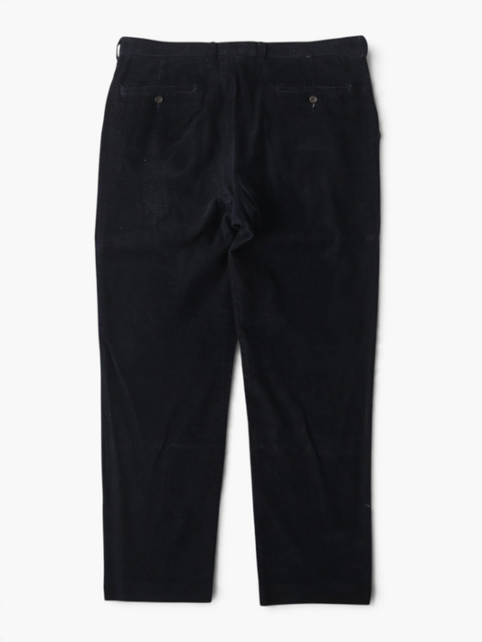 Vintage Corduroy Trousers - Navy - 36/32