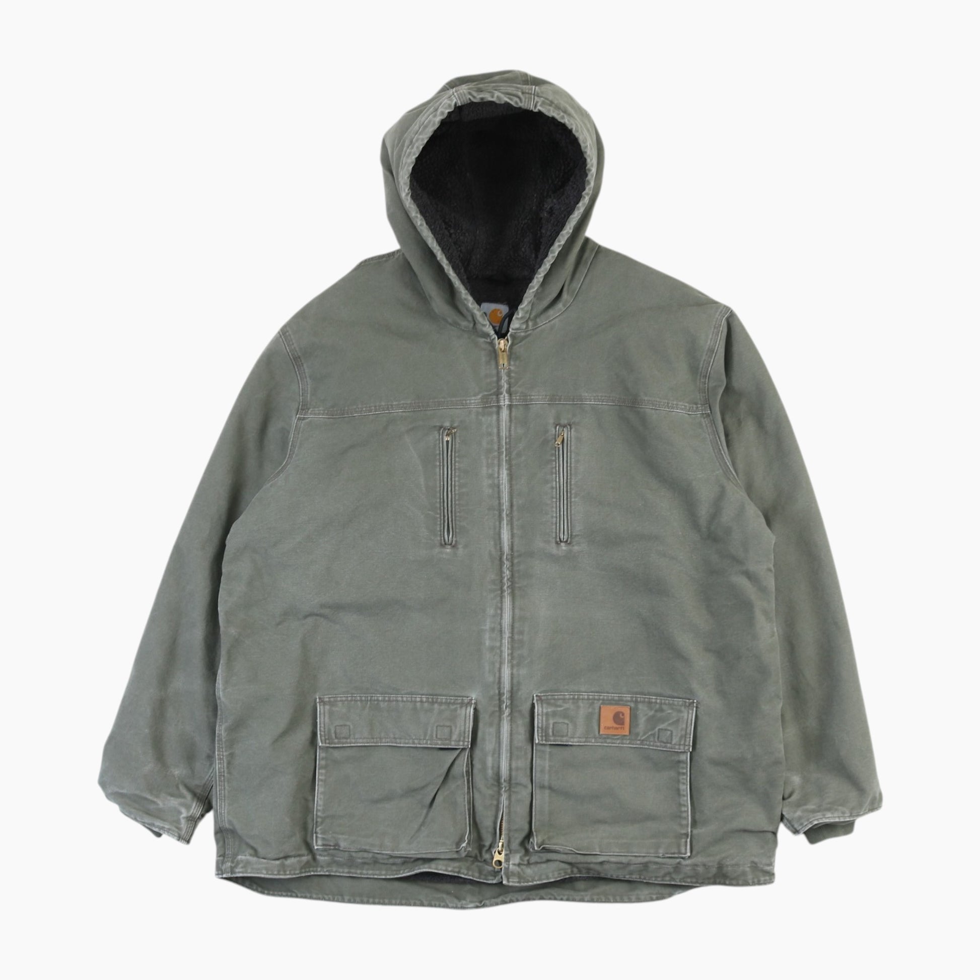 Hooded Work Jacket - Green