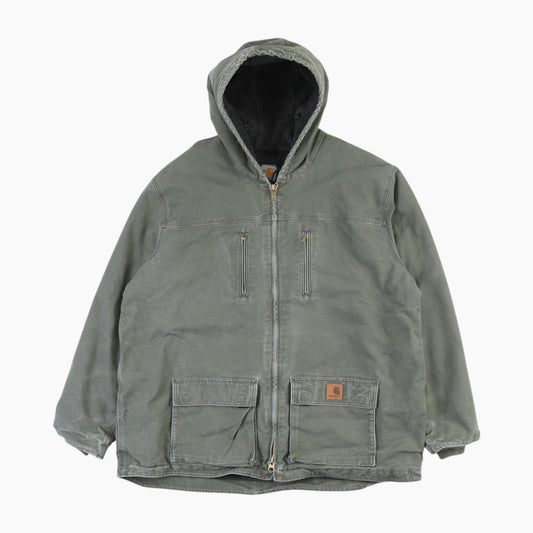 Hooded Work Jacket - Green