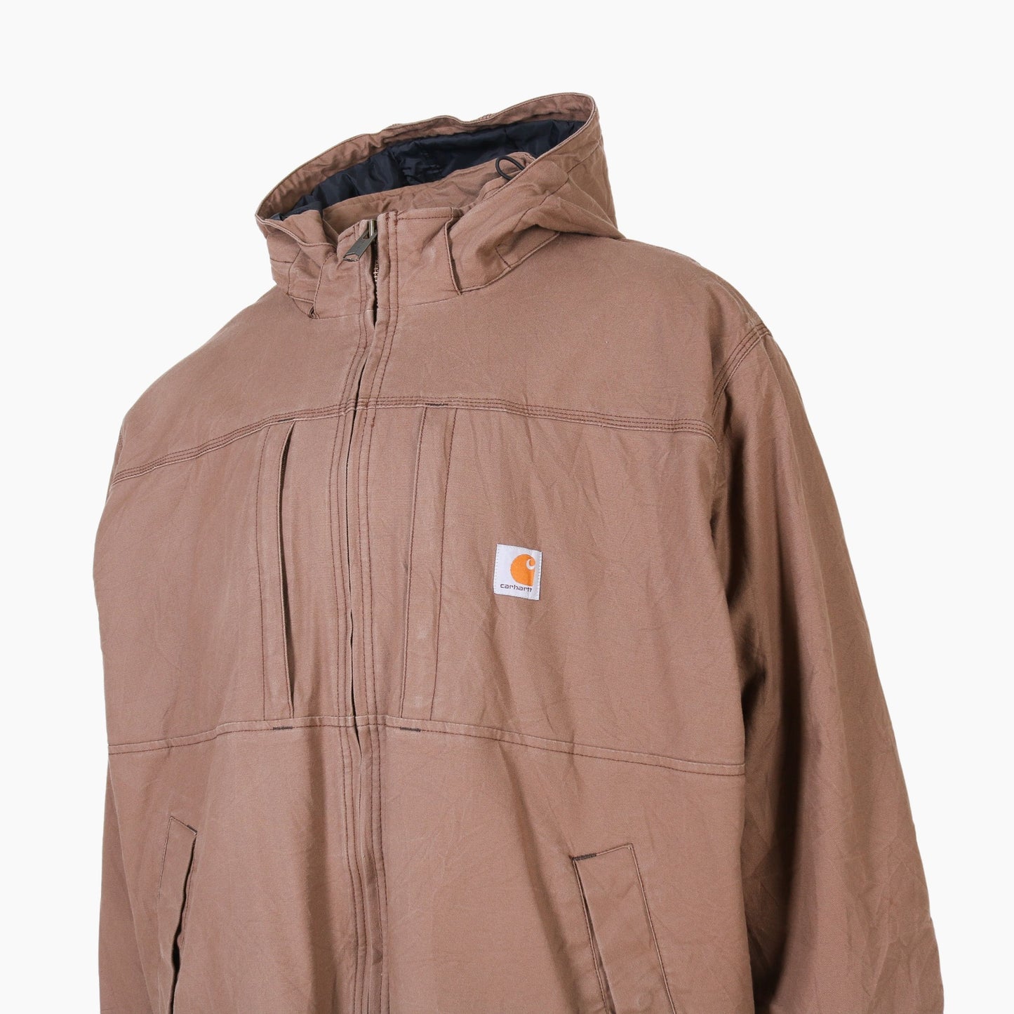 Active Hooded Jacket - Washed Brown