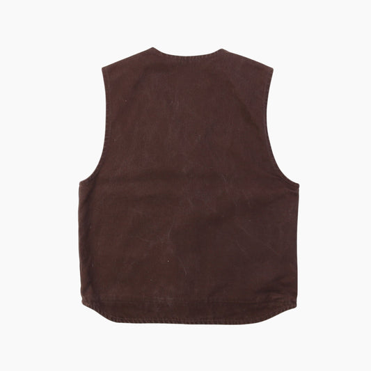 Lined Vest - Washed Brown - American Madness