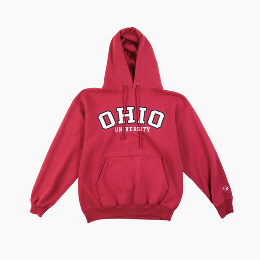 Vintage 'Ohio University' Champion Hooded Sweatshirt - American Madness