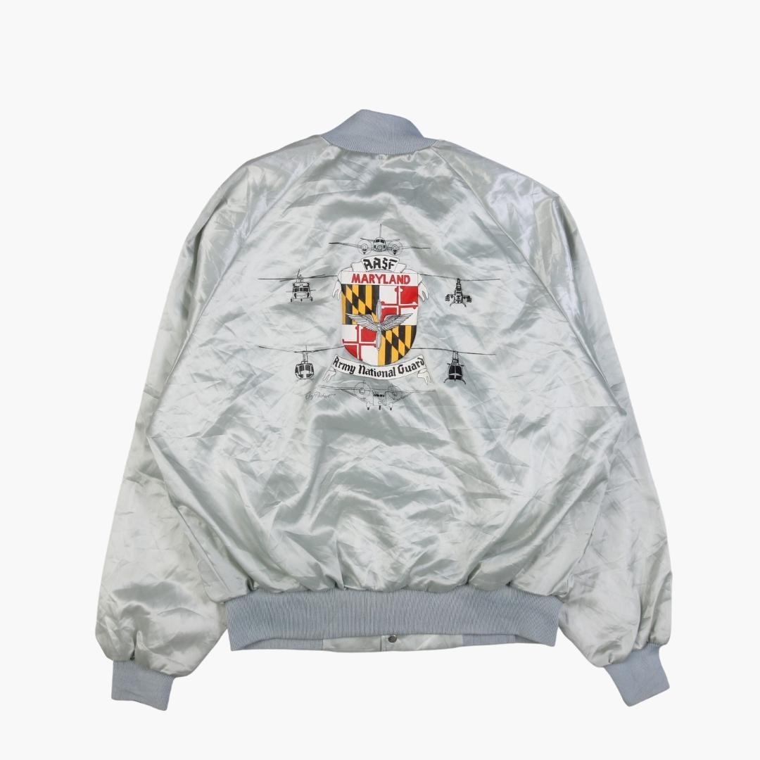 Vintage 'Maryland' Satin Bomber Jacket - American Madness