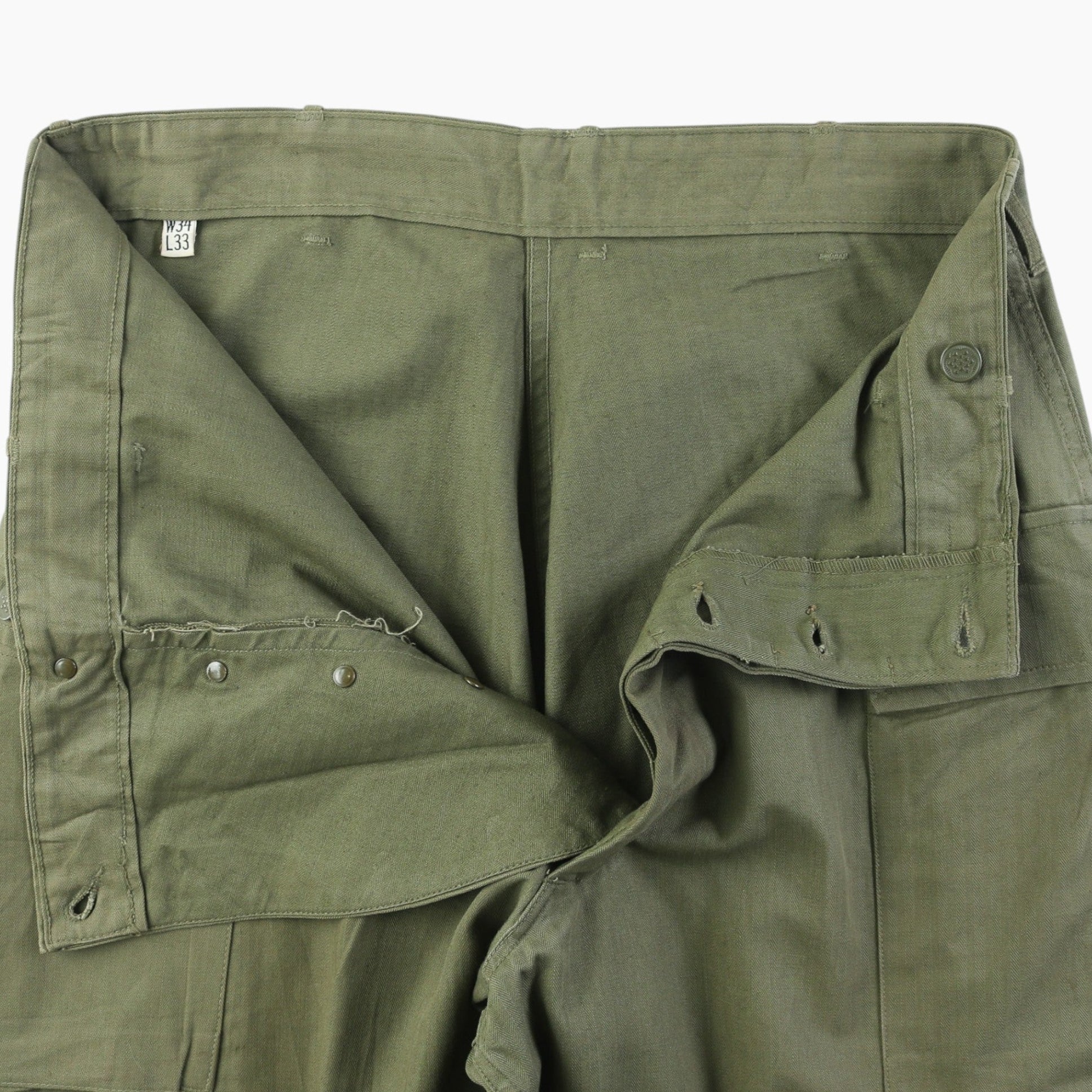 Vintage M-43 HBT Army Pants